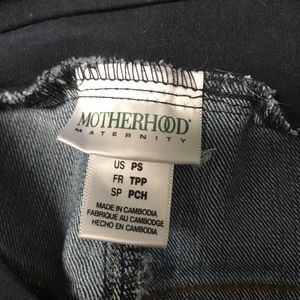 Petite small full panel maternity jeans